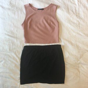 H&M - Black Mini Skirt - M